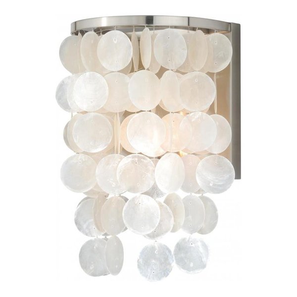 Vaxcel International Elsa Capiz Shell 8In. Wall Light W0153